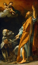 Lanfranco, Giovanni - Maria erscheint den Heiligen Jakobus und Antonius Abbas