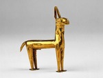 Präkolumbische Kunst - Goldenes Lama
