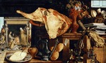 Aertsen, Pieter - Vanitas-Stilleben (Christus im Hause von Martha und Maria)