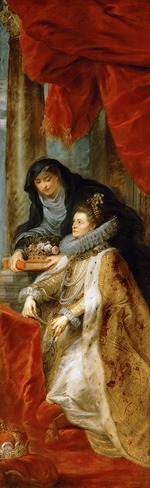Rubens, Pieter Paul - Infanta Isabel Clara Eugenia von Österreich. Rechter Innenflügel von Ildefonso-Altar