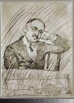Kustodiew, Boris Michailowitsch - Porträt von Fürst Wladimir Nikolajewitsch Argutinski-Dolgorukow (1874-1941)
