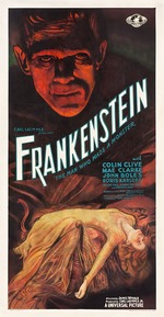 Unbekannter Künstler - Filmplakat Frankenstein von James Whale