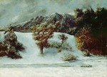 Courbet, Gustave - Winterlandschaft mit den Dents du Midi