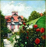 Caillebotte, Gustave - Dahlien: Der Garten in Petit Gennevilliers