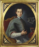 Unbekannter Künstler - Porträt von Dichter und Opernlibrettist Lorenzo Da Ponte (1749-1838) als Bischof