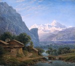 Schinkel, Karl Friedrich - Blick auf den Mont Blanc