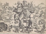 Doetecum, Joannes van - Belagerung eines Elefanten