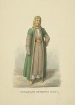 Solnzew, Fjodor Grigorjewitsch - Eine Tatarin von Kasan 1830 (Aus der Serie Kleidung des russischen Staates)