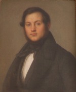 Unbekannter Künstler - Porträt von Opernsänger Ignazio Marini (1811-1873)