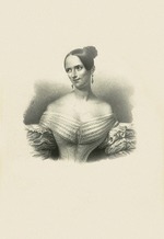 Unbekannter Künstler - Porträt von Opernsängerin Sophie Löwe (1812-1866)