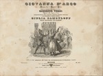 Unbekannter Künstler - Titelseite der ersten Ausgabe von Klavierauszug der Oper Giovanna d'Arco von Giuseppe Verdi