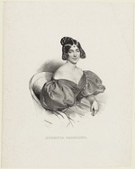 Kriehuber, Josef - Porträt von Opernsängerin Eugenia Tadolini, geb. Savorani (1809-1872)