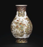 Orientalische angewandte Kunst - Satsuma Porzellan-Vase