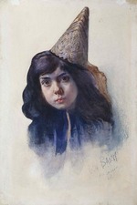 Bakst, Léon - Bildnis eines Mädchens