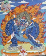 Unbekannter Künstler - Vajrabhairava (Thangka)