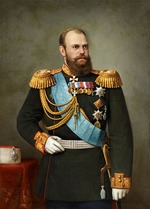 Unbekannter Künstler - Porträt des Kaisers Alexander III. (1845-1894)
