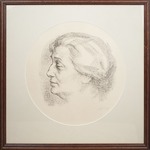 Unbekannter Künstler - Porträt von Dichterin Anna Achmatowa (1889-1966)