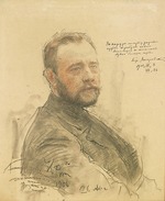 Repin, Ilja Jefimowitsch - Porträt von Schriftsteller Boris Alexandrowitsch Lasarewski (1871-1936)