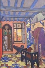 Roerich, Nicholas - Bühnenbildentwurf zum Theaterstück Prinzessin Maleine von M. Maeterlinck