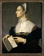 Bronzino, Agnolo - Porträt von Dichterin Laura Battiferri (1523-1589)