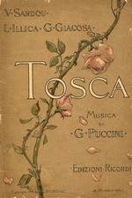 Unbekannter Künstler - Titelseite von Libretto der Oper Tosca von Giacomo Puccini