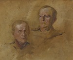 Lenbach, Franz, von - Porträtstudien Generalfeldmarschall Helmuth Graf Moltke (1800-1891)