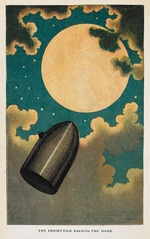 Bayard, Émile-Antoine - Illustration zum Buch Von der Erde zum Mond von Jules Verne