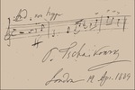 Tschaikowski, Pjotr Iljitsch - Das musikalische Zitat von der Orchestersuite Nr. 1, Op. 43