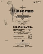 Tschaikowski, Pjotr Iljitsch - Titelseite der Partitur zum Ballett Schwanensee von Pjotr Tschaikowski