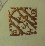 Unbekannter Künstler - Briefpapier-Monogramm von Pjotr Tschaikowski (29. April 1887. Brief an Wladimir Stasow)