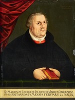 Cranach, Lucas, der Jüngere - Porträt von Martin Luther (1483-1546)