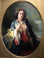 Winterhalter, Franz Xavier - Porträt von Gräfin Katarzyna Potocka (1825-1907), geb. Branicka