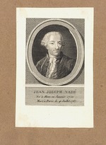 Unbekannter Künstler - Porträt von Jean-Joseph Vadé (1720-1757)