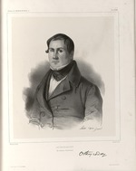Llanta, Jacques François Gaudérique - Porträt von Michail Wassiljewitsch Ostrogradski (1801-1862)