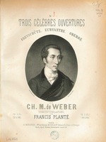 Unbekannter Künstler - Titelseite von Trois Célèbres Ouvertures von Carl Maria von Weber