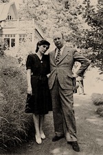 Unbekannter Fotograf - Sergei Prokofjew und seine zweite Ehefrau Mira Mendelson
