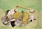 Sukenobu, Nishikawa - Ein Mann und Geisha