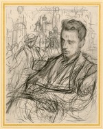 Pasternak, Leonid Ossipowitsch - Porträt von Dichter Rainer Maria Rilke (1875-1926)