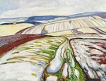 Munch, Edvard - Schneeschmelze bei Elgersburg