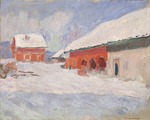Monet, Claude - Norwegen. Die roten Häuser in Björnegaard
