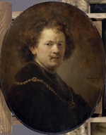 Rembrandt van Rhijn - Selbstbildnis mit entblößtem Haupt