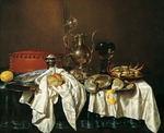 Heda, Willem Claesz - Stillleben mit chinesischem Porzellanteller