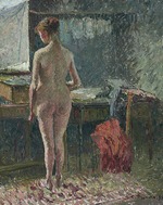 Pissarro, Camille - Weiblicher Akt im Interieur