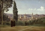 Corot, Jean-Baptiste Camille - Blick vom Boboli-Garten auf Florenz