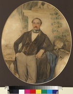Sokolow, Pjotr Fjodorowitsch - Porträt von Fürst Sergei Fjodorowitsch Golizyn (1812-1849)
