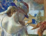 Degas, Edgar - Vor dem Spiegel