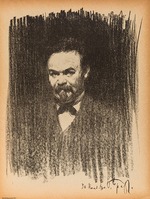 Bras, Ossip Emmanuilowitsch - Porträt von Dichter Nikolai Maximowitsch Minski (1855-1937)