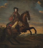 Unbekannter Künstler - Porträt von Herzog Friedrich IV. von Schleswig-Holstein-Gottorf (1671-1702) zu Pferde