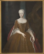 Unbekannter Künstler - Porträt von Friederike Luise von Preußen (1714-1784), Markgräfin von Brandenburg-Ansbach