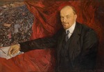 Brodski, Isaak Israilewitsch - Lenin und Kundgebung